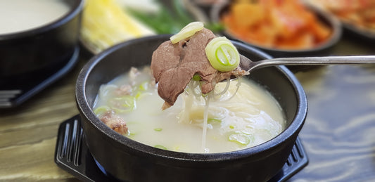Recette Seolleongtang : Soupe d'os de bœuf coréenne